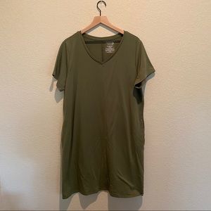 *Final Price* Army green Time Tru t-shirt dress